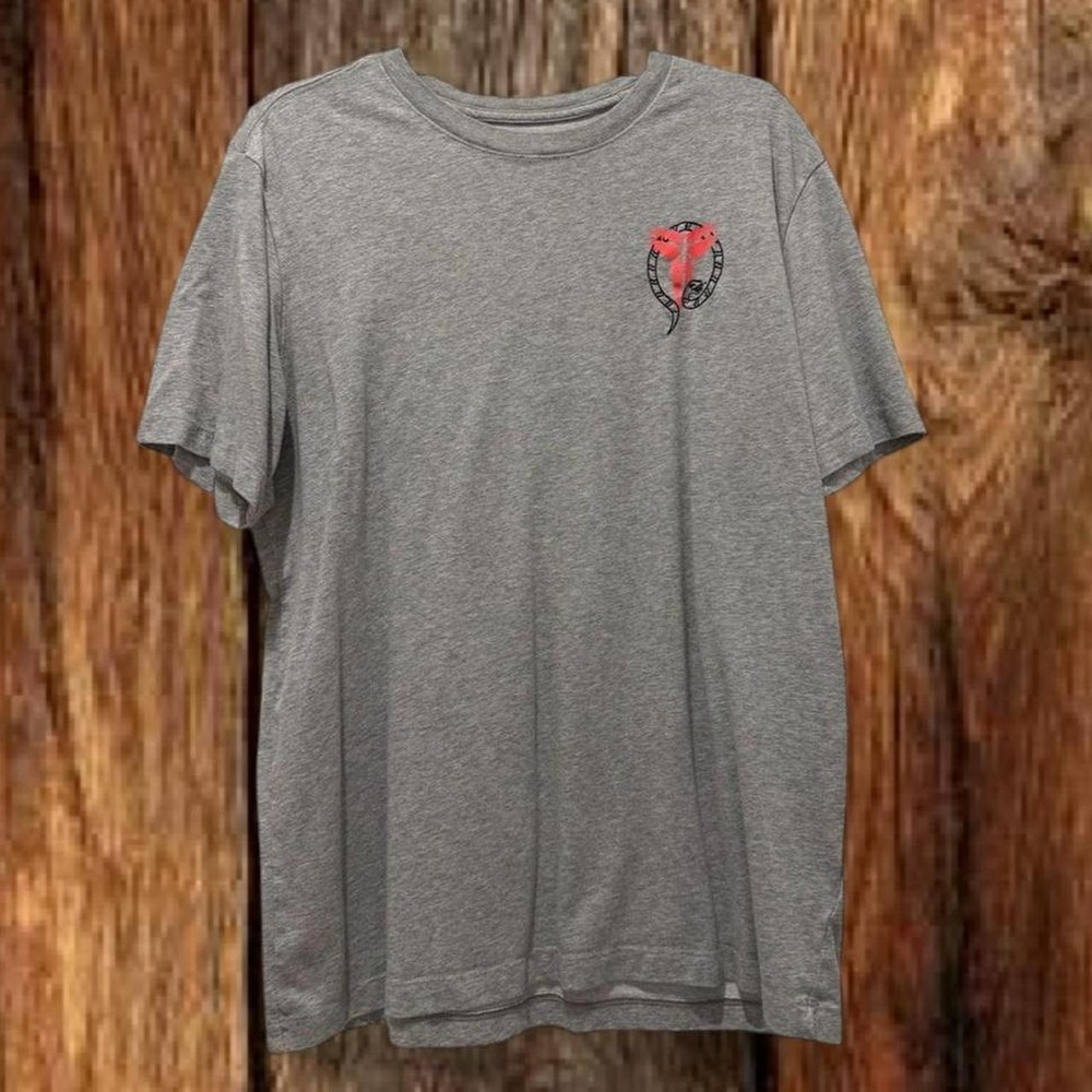 Nike Mens Kobe Bryant Dri-FIT T-Shirt Gray Sheath Logo Large